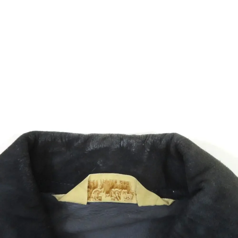 Zig-Zag of San Francisco Shirt Jacket Leather Suede Pearl Snap Sz XS-S? 1970s